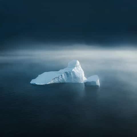 Selected Flipped blue iceberg photograph.