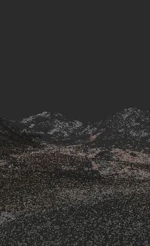 Black and pink Omani landscape reconstruction, left plate.
